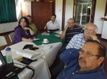 Representatives of the Ministry of Environment of Costa Rica (MINAE), the Ministry of Agriculture (MAG), tha National System of Protected Areas (SINAC), the national focal point for the UNCCD, and local authorities attend the presentation of the National Strategy of the COMDEKS Project in Costa Rica.